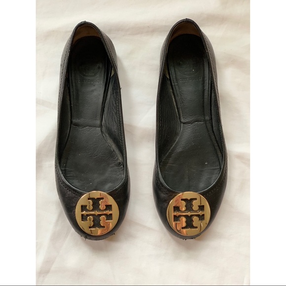 Black Tory Burch Minnie leather flats - Picture 2 of 8